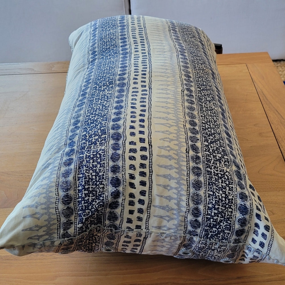 John Robshaw Body Pillow Sham with Down Feather Pillow Included